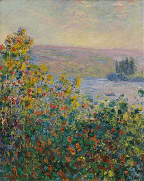 

claude monet flower beds at vétheuil home wall art decor handcrafts /hd print oil painting on canvas wall art canvas pictures 190906