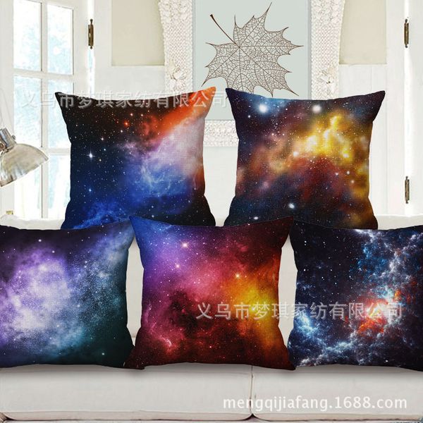 

meng qi home textile universe starry sky embrace pillow case fashion cushion set sample between sofa back cushion