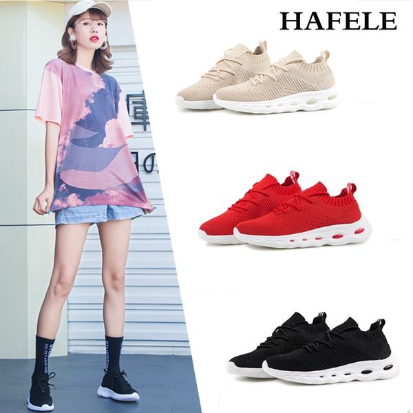 

2019 new women's running shoes fashion student breathable sneakers mesh soft sole frenulu casual athletic lightweight, Black