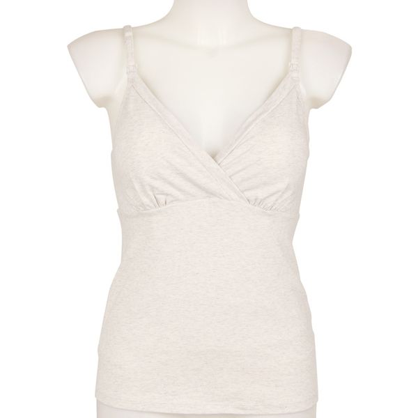 

double layer maternity camis nursing and breastfeeding solid tank clip down sleeveless maternity shirt vest women clothes, White