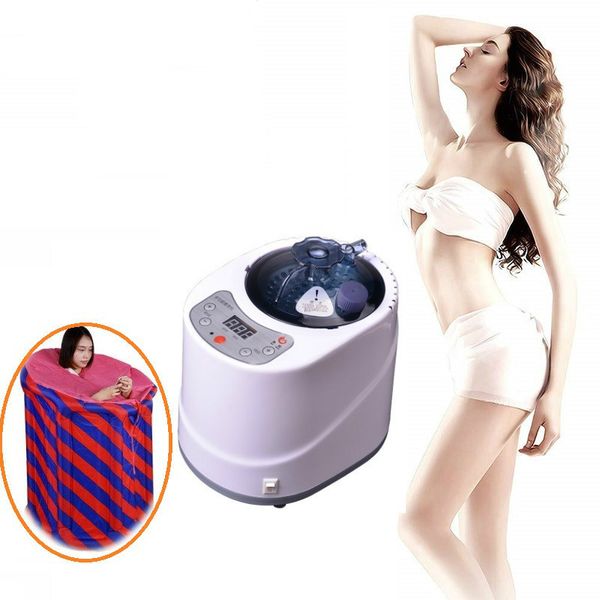 

2l пульт дистанционного управления sauna steamer, нержавеющая сталь парогенератор пот испаритель для дома личный spa душ для релаксации тела
