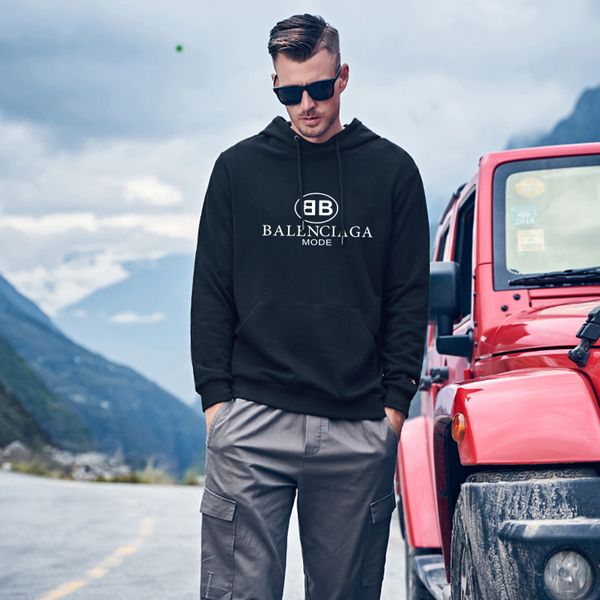

luxury goods brand designer hoodies for men and women black cotton hoodie street style sweatshirt s-5xl 5d balenciaga, White;black