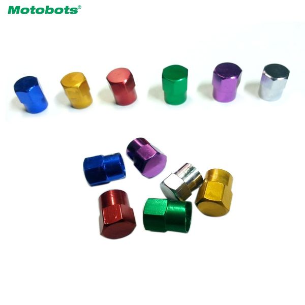 

motobots 2000pcs car motorcycle metal tire valve stem covers caps 6 colors random color #fd-5482