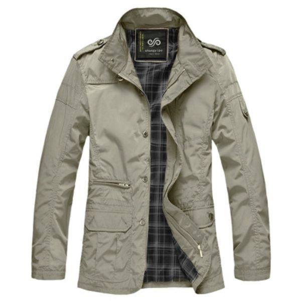 

men long trench coat for spring autumn thin windbreaker parka summer thin varsity khaki outerwear male jacket casual baggy, Black;brown