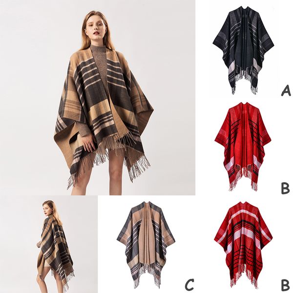 

унисекс осень зима теплая шаль wrap шарф женщина мужчины lattice кисточка soft похититель cape rectangle полиэстер длинного одеяло шарфы шей, Blue;gray