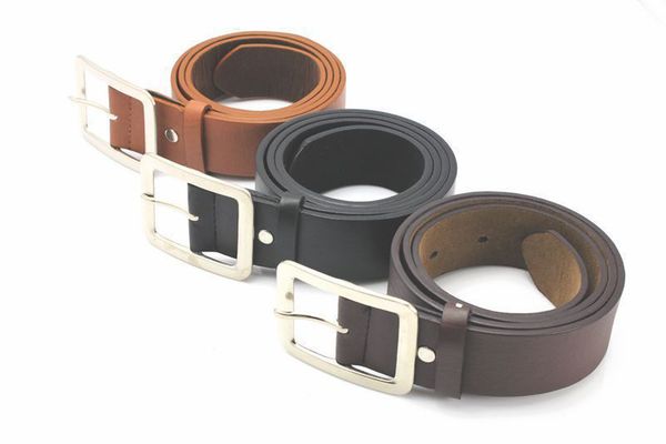 

men's casual faux leather belt buckle waist strap belts men's leather black jeans belt casual business 7.24, Black;brown
