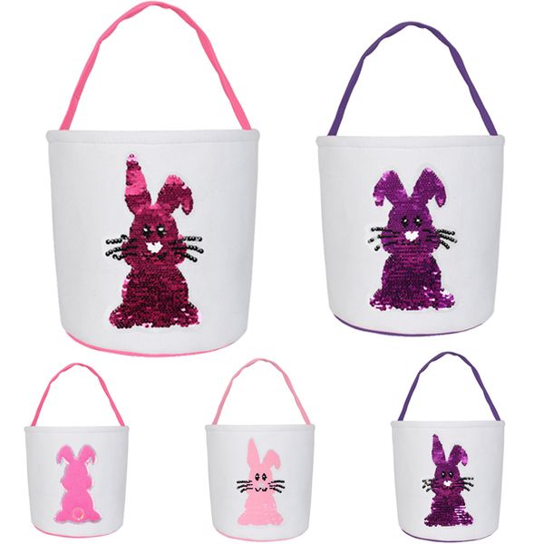 

sequin egg hunt diy easter treat bags colorful ears easter basket