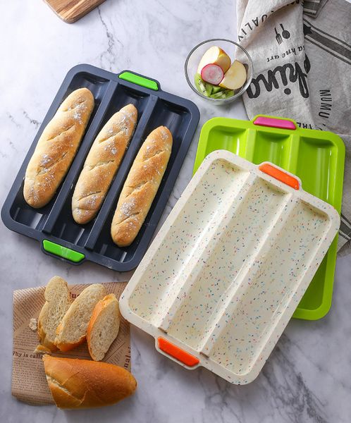 

the latest 7 types of food-grade silicone two-color cake molds madeleine toast mold french bread cake mold
