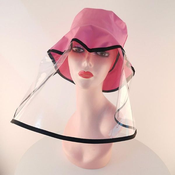 

ruffled fisherman hats with mask dustproof sun protection face protective hat anti-fog windproof hat anti-saliva face cover caps