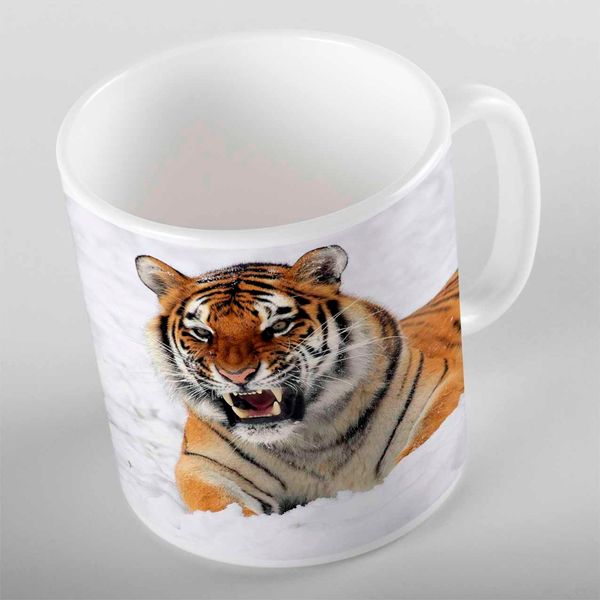

else white snow on wild brown black lines tigers animals 3d print gift ceramic drinking water bear coffee cup mug kitchen