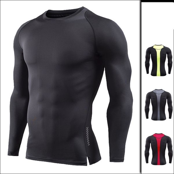 

new wear long sleeve muscleguys bodybuilding spring long sleeve autumn new long sleeve men branclotd gym, Black;blue