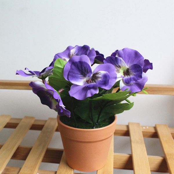 

artificial fake potted flower simulation flower pot home decor ornaments gift