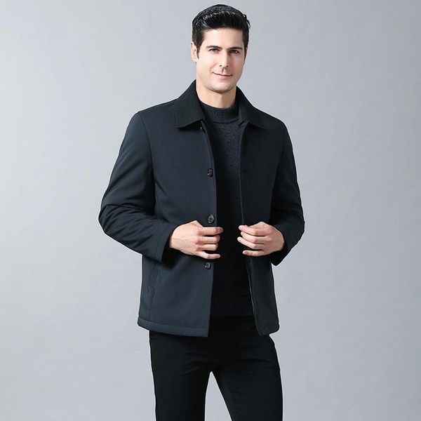 

2019 new men winter jacket coats quality cotton padded wadded thick warm outerwear casual male parkas m-4xl, Black