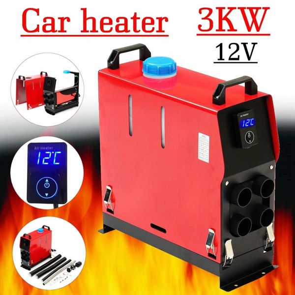 

multifunction 12v 3000w air parking heater all in one host machine with touchs switch tank pipe for camping home suv truck boat
