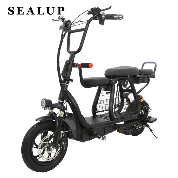 

new 12-inch folding electric bicycle with pet basket electric bike battery detachable travel ebike 2-wheel battery scooter, Silver;blue