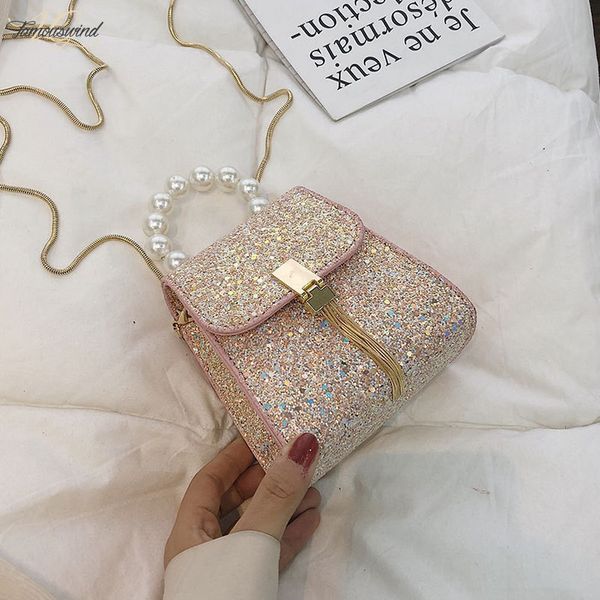 

pearl cute crossbody bag for women 2020 handbags designer ladies hand fashion tote shoulder messenger bag sac a main female sling