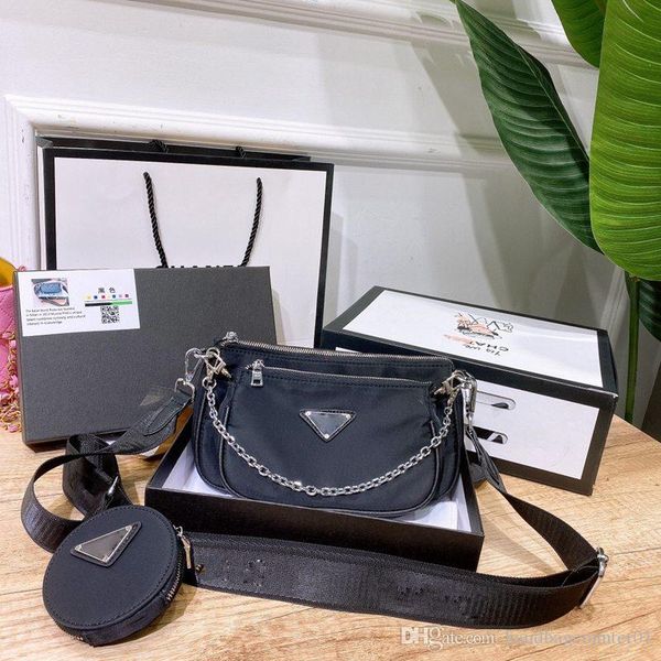 

designer 3 piece set canvas womens handbags purses lady handbag crossbody shoulder totes brand fashion bag messenger bags