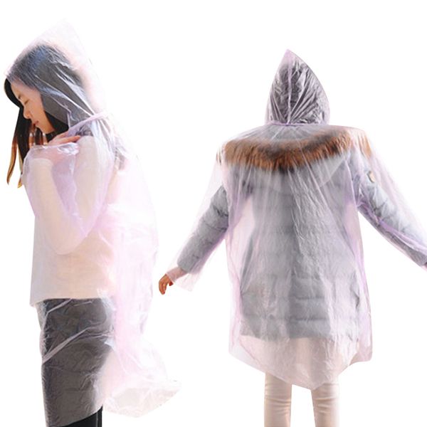 

raincoat waterproof rain poncho coat transparent hoodie portable rain coat camping hoodie rainwear suit