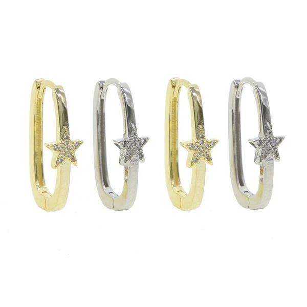 

star hoop earring fashion women jewelry, Golden;silver