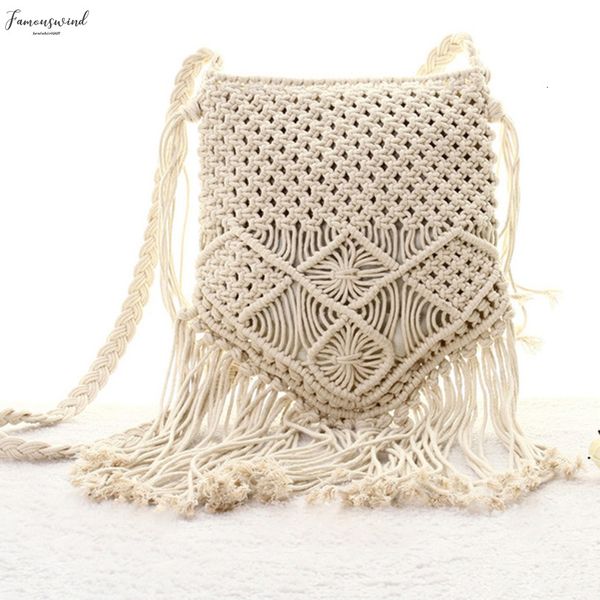 

fggs новый мешок соломы bohemian кисточкой пляжная сумка женщин крючком бахромой crossbody ultralight сумки на ремне женщины малого