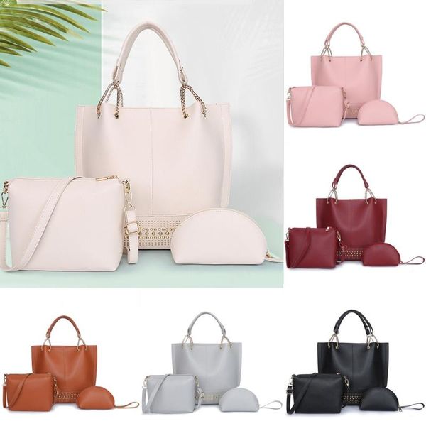 

composite ladies hand bags woman bag female handbag tote bag set woman messenger shoulder lady purse day clutch hand#g30