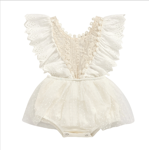 

princess girl white lace romper dress newborn infant baby girls sleeveless romper dress clothes summer toddler girl#ajkl
