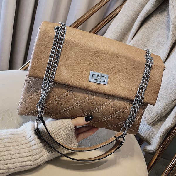 

2019 fashion casual bag women bags girl small handbag lock catch pu soft cross body shoulder bags totes mini pure color a2088