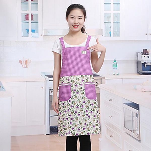 

ladies cooking sleeveless waterproof apron oil-proof strap with interwoven slip apron h shoulder strap home accessories
