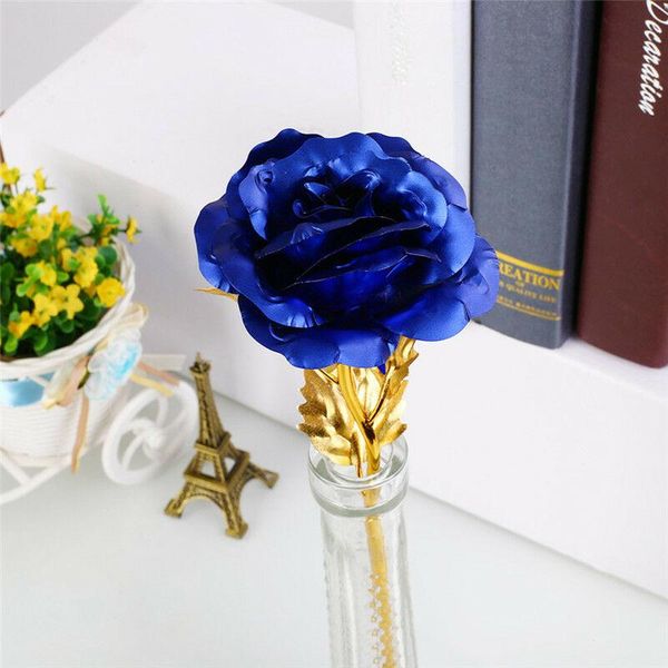 

new 2019 multi-color plated rose romantic valentine day lover friend gift dsuk artificial decorations
