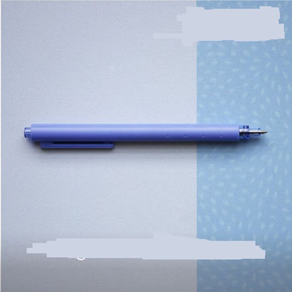 

press gel pen lake blue body black ink 0.5mm smooth for learning writing business