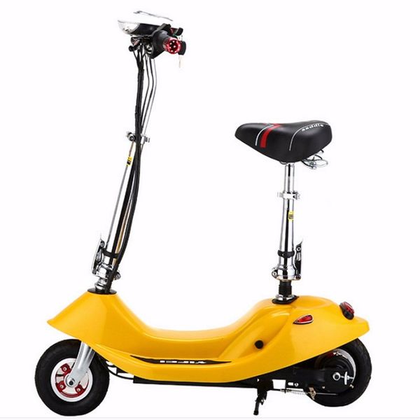 

electric bicycle folding two-wheeled vehicle -absorbing bicycle small and light scooter urban, Silver;blue