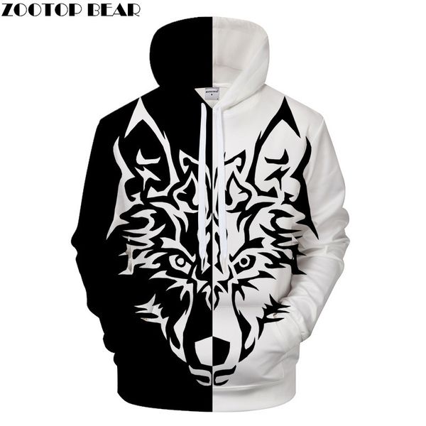 

autumn beatles even hoodie wolf printing easy bring hat lovers sweater, Black