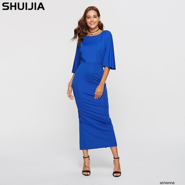 

womens designer trumpet sleeve dressq3a9, Black;gray