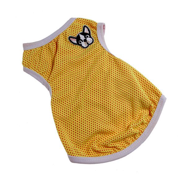 

2020 pet cool clothes vest hollowing breathable summer pet dog sport lots of polyester dog supplies