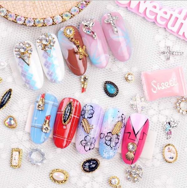 

new bohemian style diamond diy alloy nail alloy diamond, Silver;gold