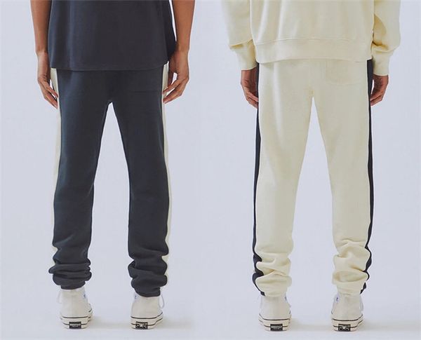 

quality streetwear unhs fear of sale joggers sweatpants color essentials hip hop 3 drawstring men women mix god pants colors dovku, Black