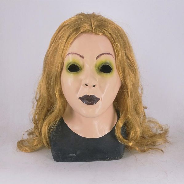 

latex fetish mask bondage rubber woman mask realistic halloween party dress latex crossdresser mask fancy dress lady