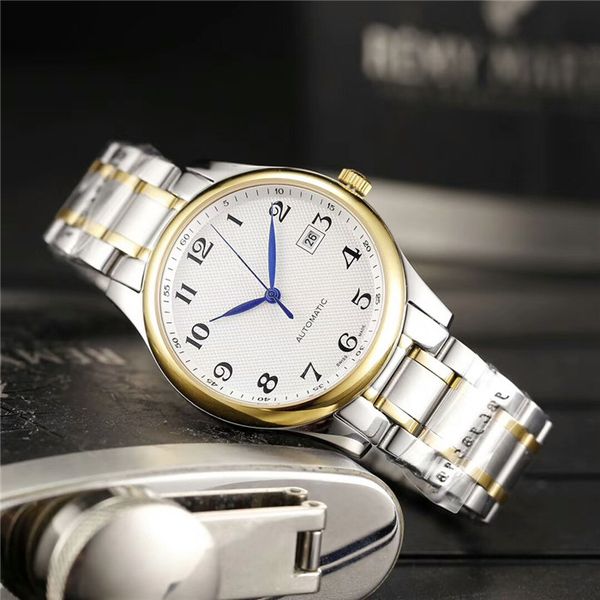 

2019 new arrival master mens watches luxury automatic mechanical watch fashion father gift sapphire glass wristwatch ing, Slivery;brown