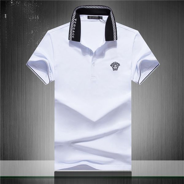 

fashion mens designers polo t shirts mens polo homme summer polos shirt embroidery polos t shirts high street trend shirt tee lol, White;black