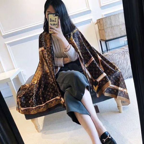 

autumn and winter designer high-end ribbon fashion letters double twill silk simple classic versatile ribbon, Blue;gray