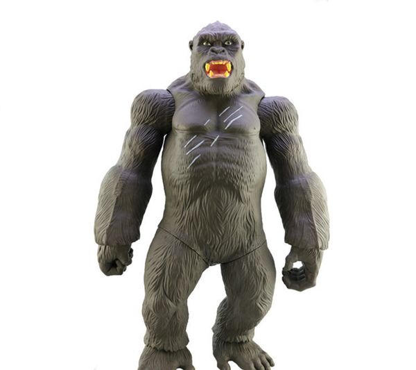 

large size 45cm movie king kong skull island action figure toy gorilla collection model desk decorations kids gift toys