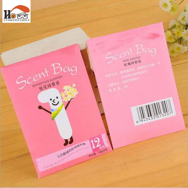 

cushawfamily 5 pcs/lot natural scented fragrance bag home wardrobe drawer sachets dehumidified air purification car perfume