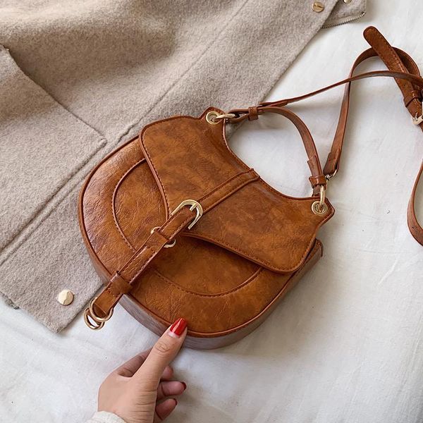 

solid color pu leather crossbody bags for women 2019 shoulder messenger bag lady travel handbags