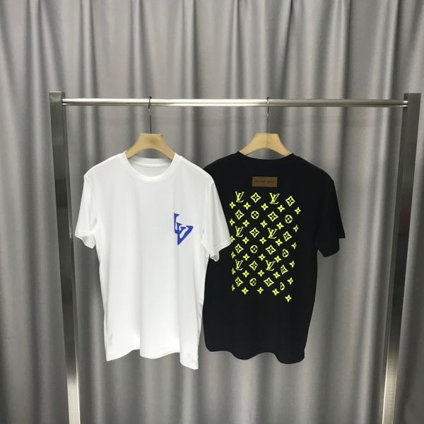 

new 2020 t-shirt fashion badge men t shirts for v neck cotton short sleeve tees tshirts brands w3, White;black