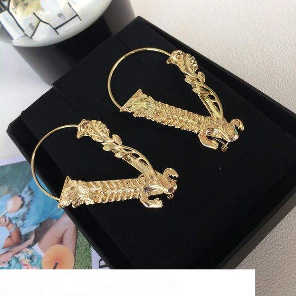 

модный бренд письмо дизайнер серьги для леди дизайн женщин партии свадебные любители обручальные подарок роскошные ювелирные изделия для нев, Silver