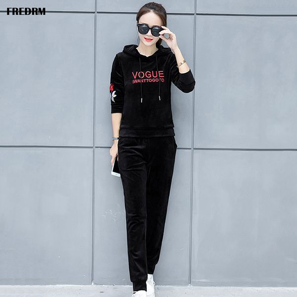 

fredrm женские костюмы женщины толстовки + брюки новый 2020 весна лето топы брюки большой размер 6xl повседневная с длинным рукавом женские, White