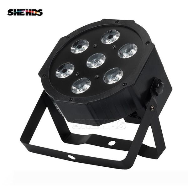 

shehds лира 7x12w rgbw led par light с dmx512 4в1 stage wash light effect для dj disco party сценическое оборудование luces discoteca