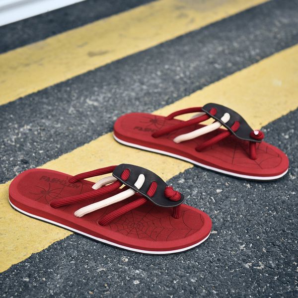 

new cool flat sandals for men new stylish men slides flip flops flats fashion beach slippers summer light home slippers, Black