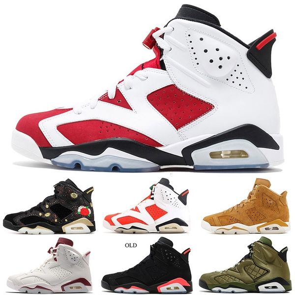 

2019 infrared bred 6 6s mens basketball shoes 3m reflective silver tinker hatfield unc oreo men sports sneakers designer trainers 7-13, Black