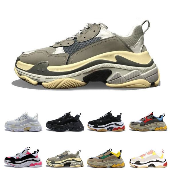 

new triple s designer shoes for men women platform sneakers black white bred mens trainers fashion sports sneakers casual shoe ing
